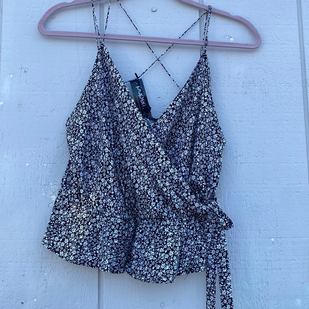 Black crop top
